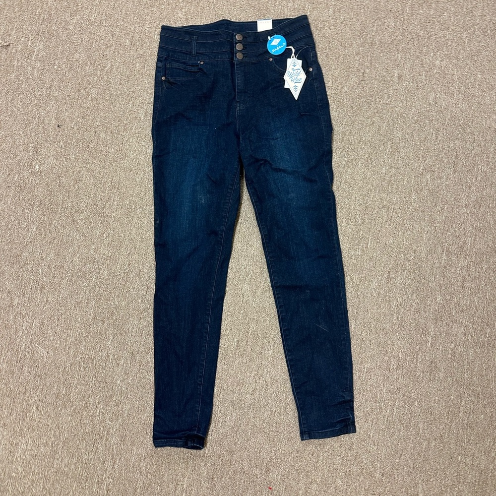 Rue21 Wild Blue Skinny Jeans